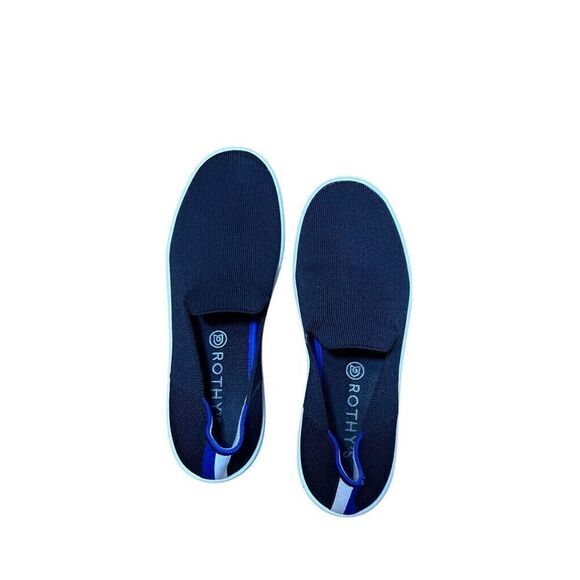 Rothy's The Original Slip On Sneakers Womens 8 EU 39 Black Solid Textile Shoes - Picture 4 of 7